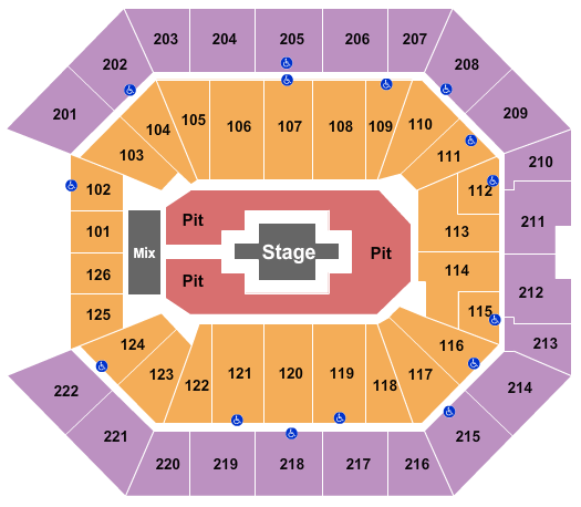 Golden 1 Center Zach Bryan Seating Chart